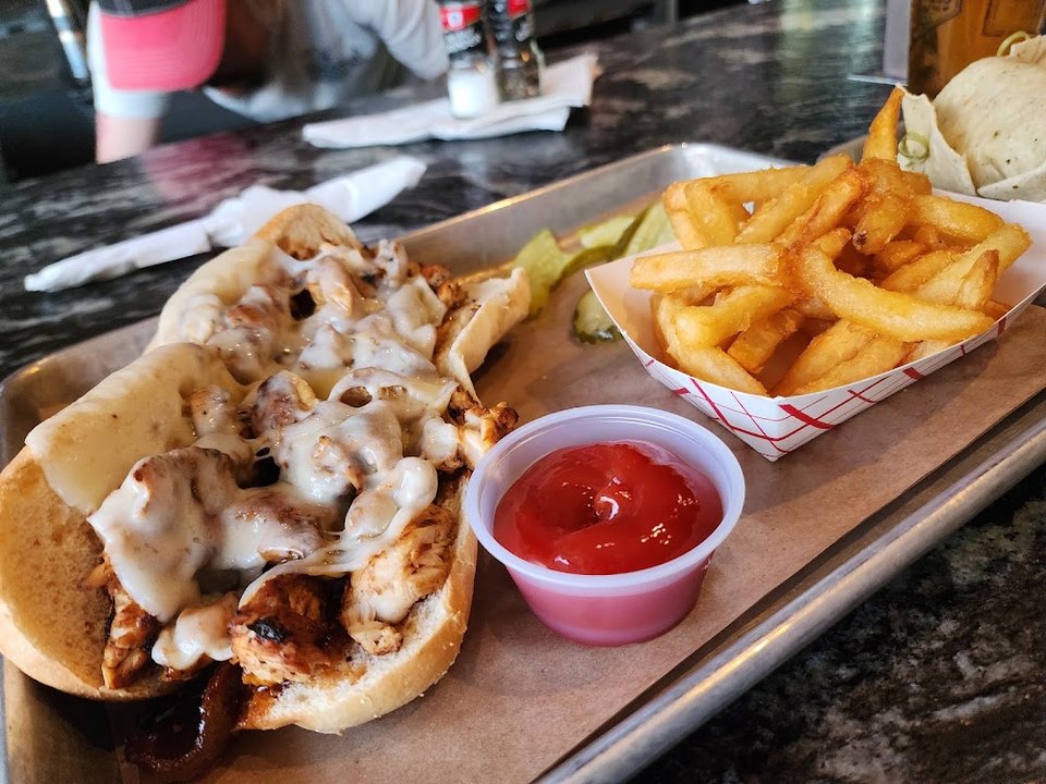 Steak Sub and French Fries